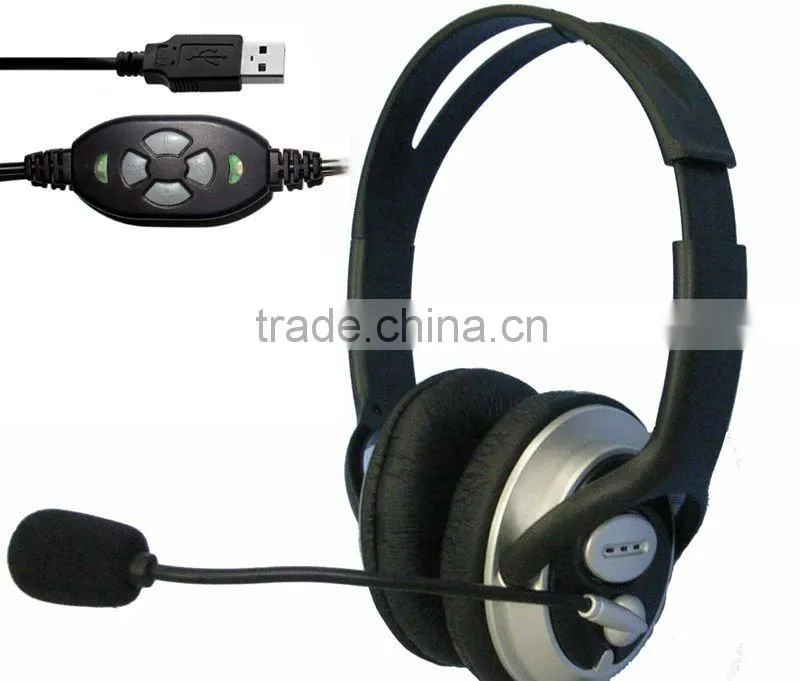 Comfortable computer earphone, microphone headset ,VOIP headphone
