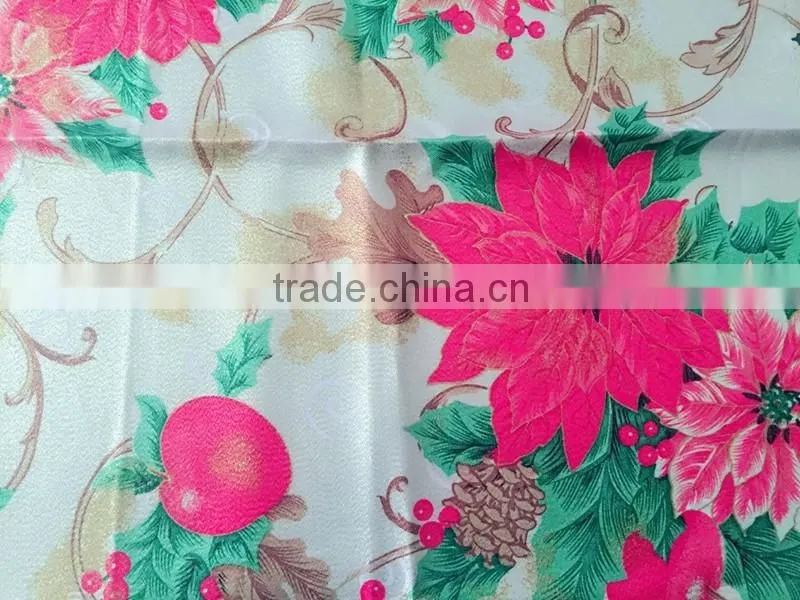 HOT SELLING CHEAP 100%POLYESTER SOLID Damask Table Cloth