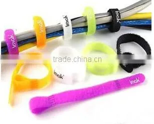 muti-use colorful hook and loop magic tape wire cable tie