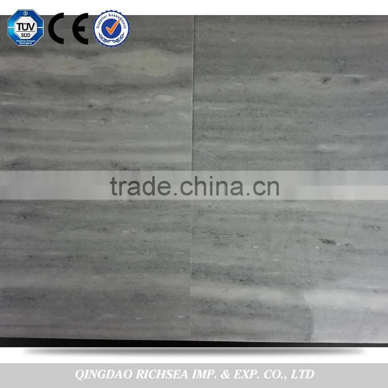 Polished grey stripe marble stone