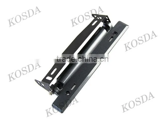 Universal carbon fiber style adjustable number plate car license plate