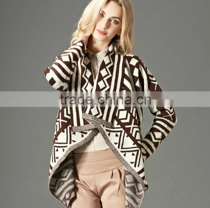 woman wear with high quality knits wool cardigans