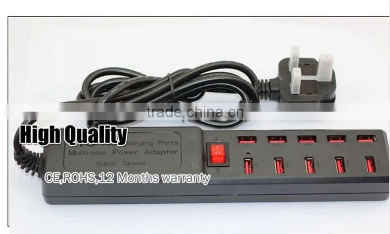 New arriving multi electrical extension socket with switch button tracking number available
