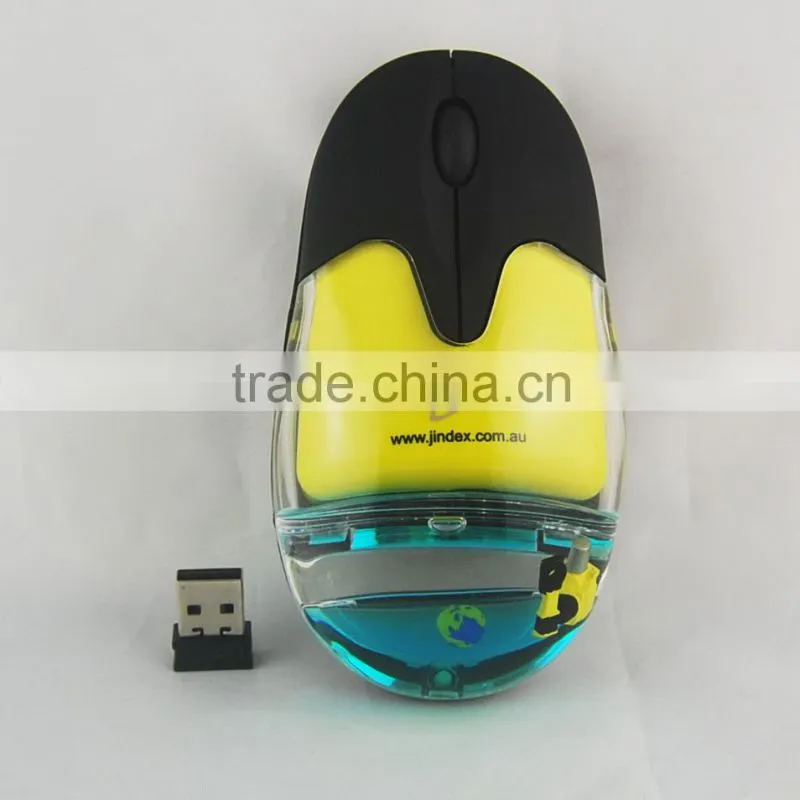 Original colorful Mini Liquid Wireless Mouse With personalized floater inside