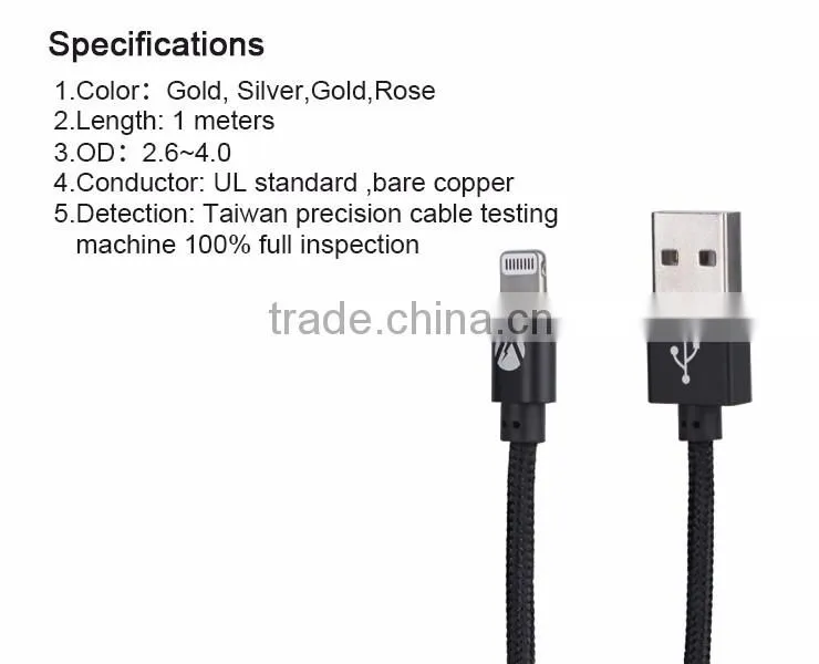 Big Discount MFI Charger cables ,usb data cable with led,Charger date cable