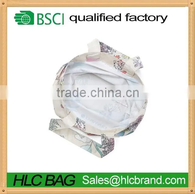 eco friendly white flower printing jelly tote bag HL-PB122