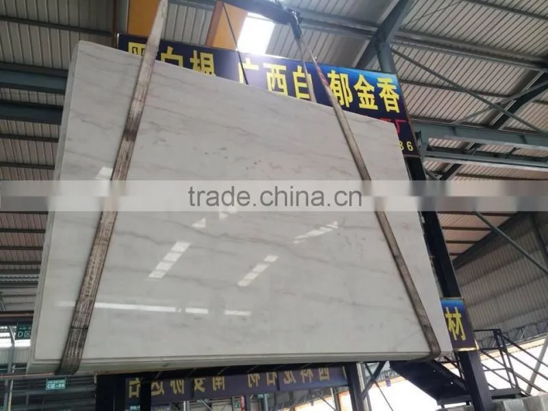 Chinese guangxi white marble big slab