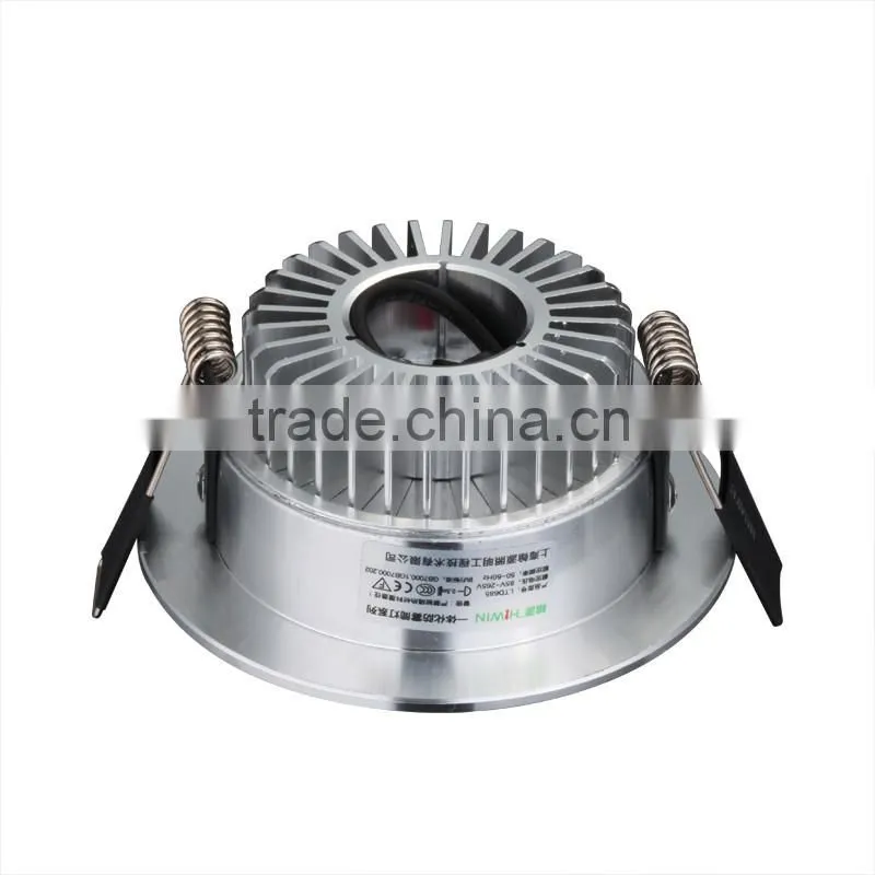 HTD685 5w Silver lamp led down light 6000-6500k cool white 270lm for home