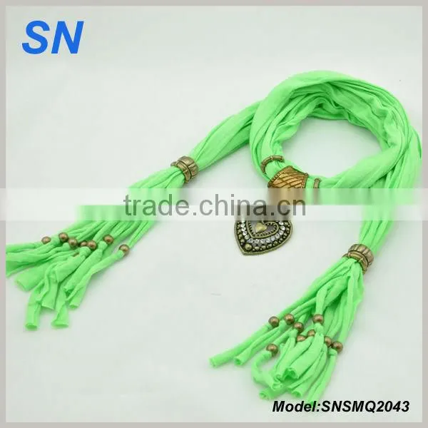 Fashion Lovely owl pendant hot sell yiwu charm scarf jewelry