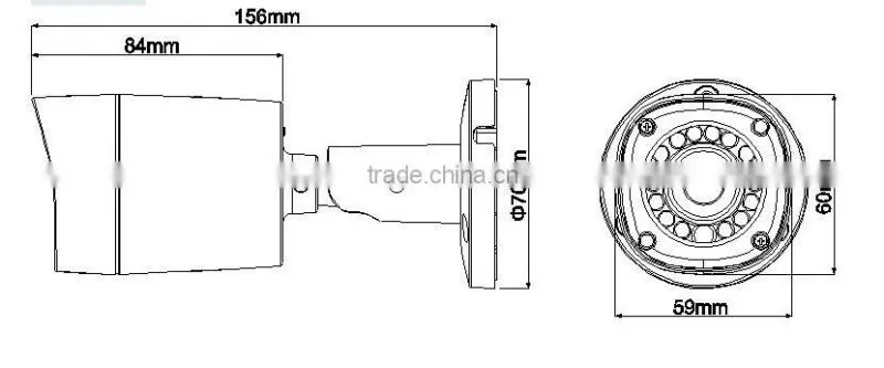 Dahua 720p megapixel waterproof HD CVI camera