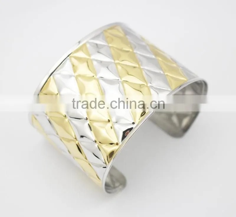 Stainless Steel Bangle Jewelry Engraved Cuff Bracelet