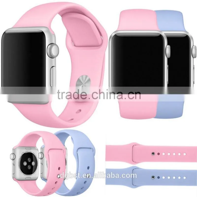 Alibaba China 2016 cheap watch strap for apple watch silicone watch band with wholesale price