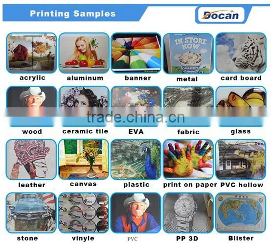 Docan small format digital inkjet ricoh Gen5-7pl uv printer F1212 used for outdoor and indoor