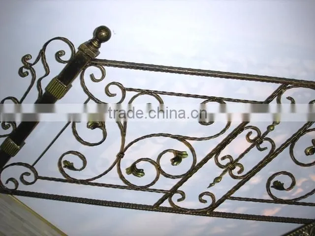 Top-selling modern wrought iron handrails outdoor stair covering