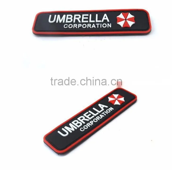 4.1" Umbrella Corporation Resident Evil TEAM TACTICAL BIOHAZARD MOVIE TV PVC RUBBER PATCH BADGE