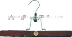 practical wood hanger for cloth and trousers in home and hotel