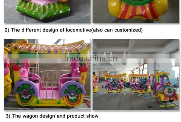 CE beautiful 14 seats electric mini train amusement equipment