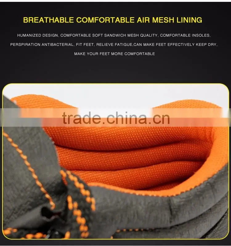 Safety Shoes rubber sole,leather work safety boots,safety toe safety shoes