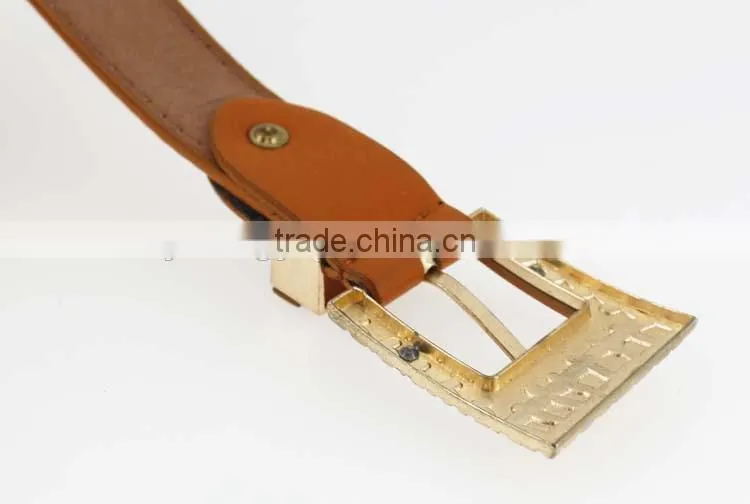 NEW Design PU leather dresses for women belt with gold buckle in yiwu