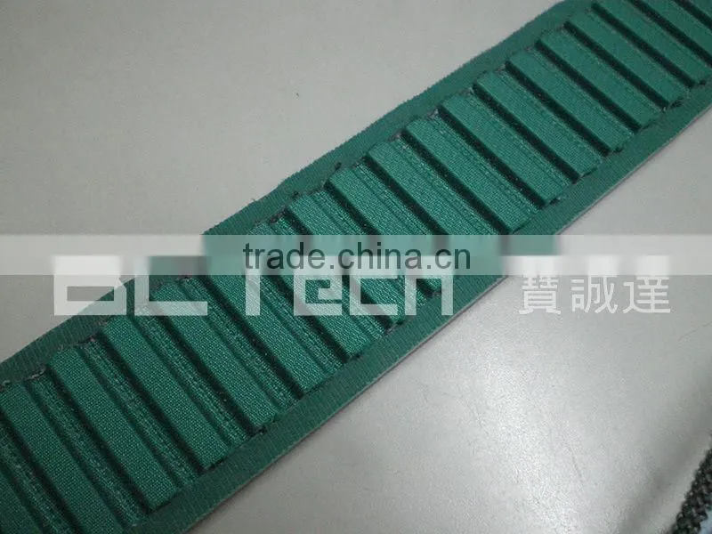 PU Timing belt with green fabric