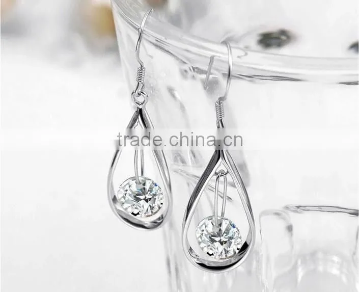 China Wholesale Fine Jewelry 925 Sterling Silver Earring