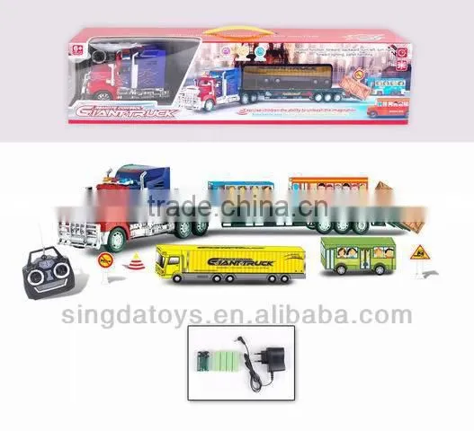 New arrive ! 4 Channel with light and recharge battery rc container truck
