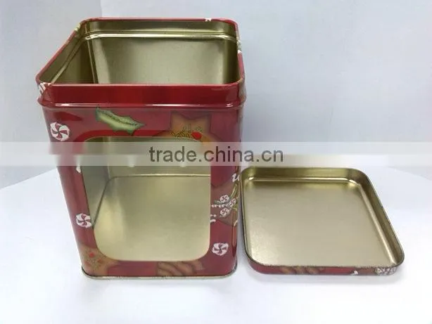 Gift window tin box