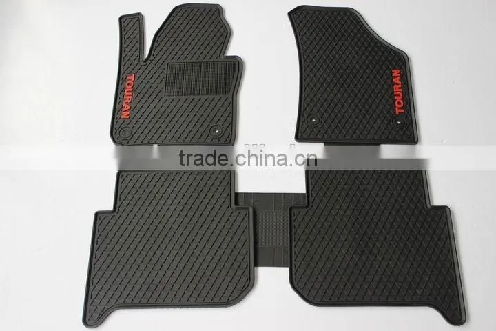 Wholesale Customized Full Set Position PVC Rubber Auto Car Floor Mats For VW TOURAN
