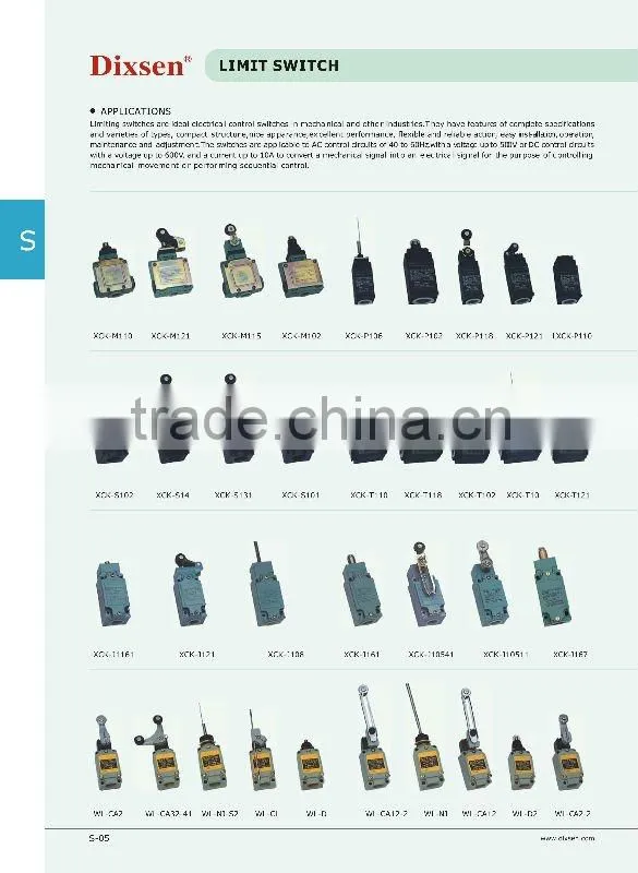 mini limit switches HL,XCK,WL,D4D,AZ,ME,TZ,MEA,LK3,LDE3,KH