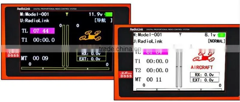 Radiolink AT10 2.4G 10 ch remote controller for helicopter airplane boat car