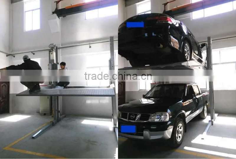 hydraulic two tier lifting,two tier lifting passenger lift,vehicle lifting passenger lift