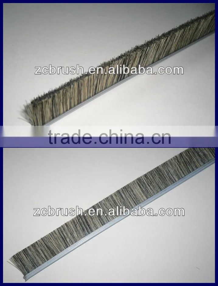 soft natural boar bristle door sealing strip brush