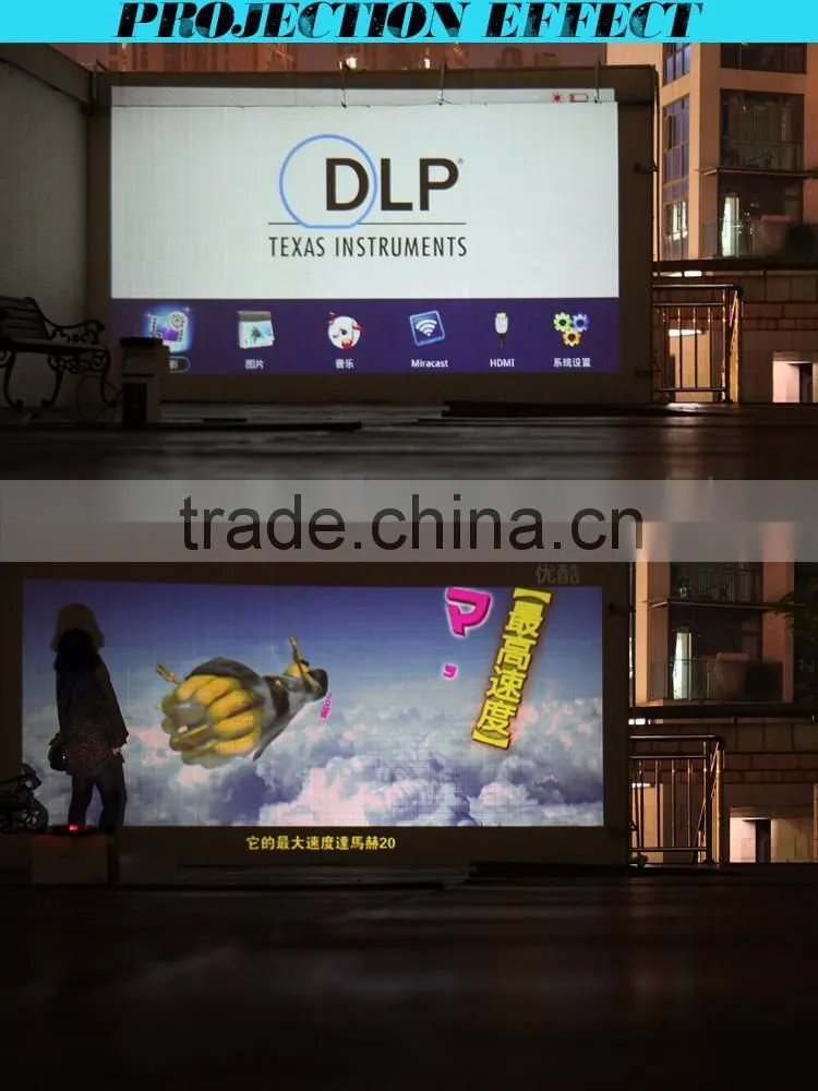 Yes Portable and 50-100LM Brightness latest projector mobile phone