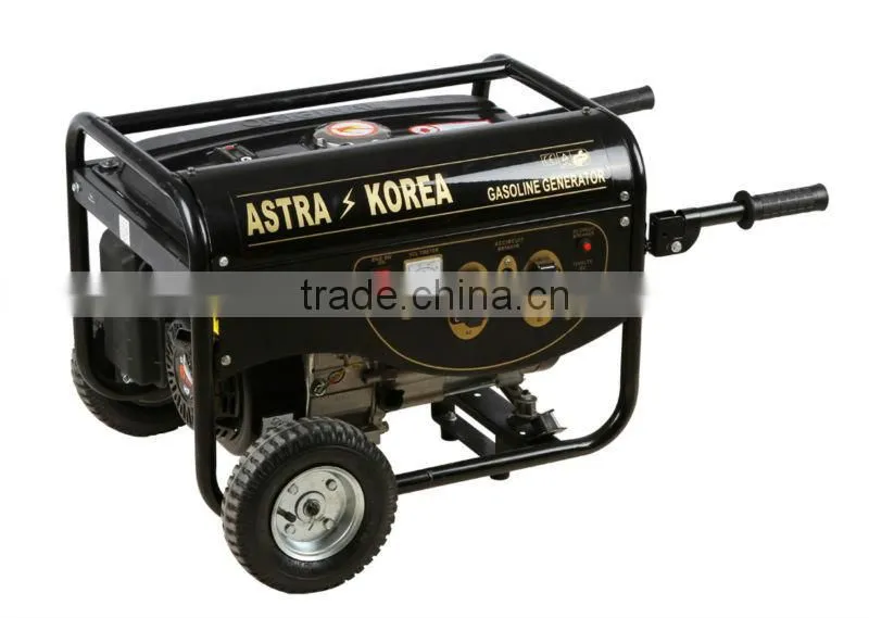 5KW fish panel home use with wheels and handle nature gas generator