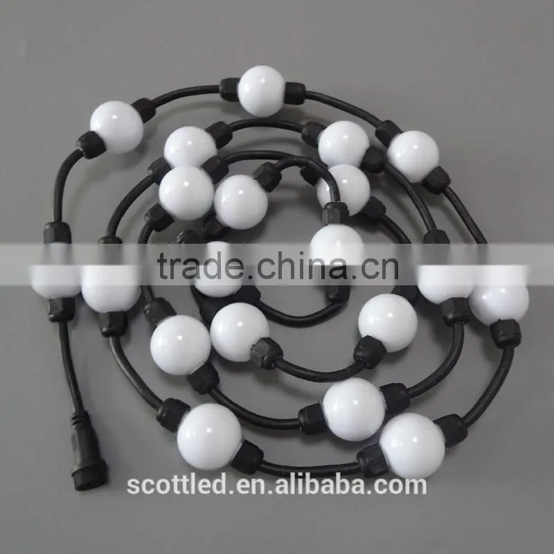 35/50mm milky white shell body 360 angle led ball light color changing led ball light