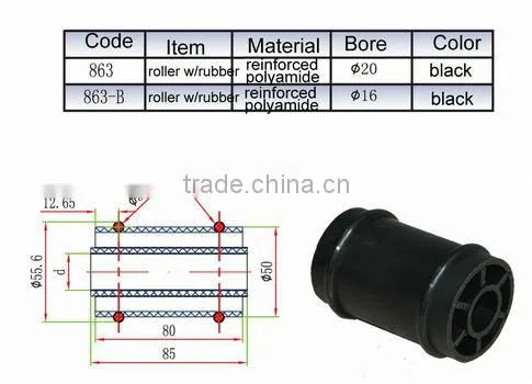 Roller with Rubber Cushion B-4