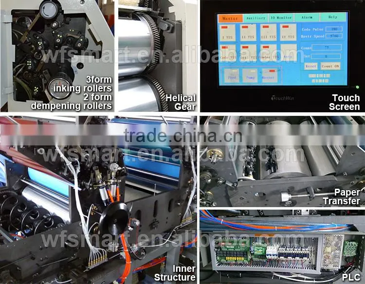 four color offset printing machine from china