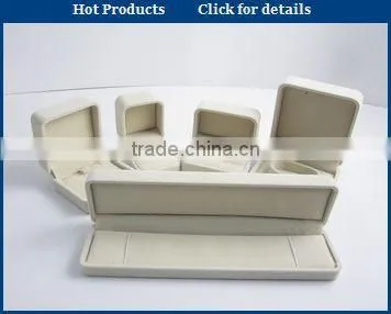 Custom Cheap blue hot selling flocking branded jewelry box