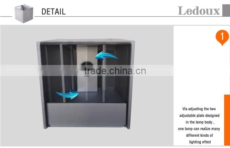 Adjustable/Unique/Hot sale modern indoor up and down wall light/led indoor up and down wall light