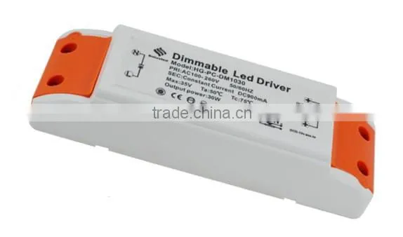 high quality dimmable led driver 0-10v 30w