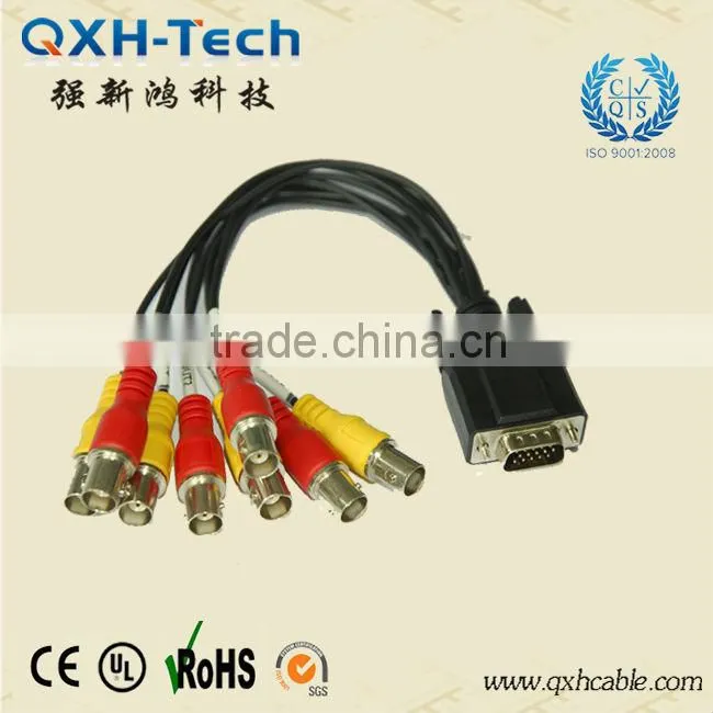 SDI Monitor Coaxial Cable VGA to 5BNC Adapter for Security system