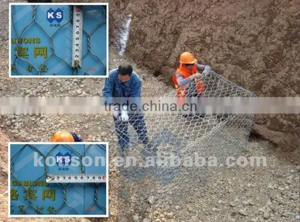 high zinc hexagonal gabion mesh