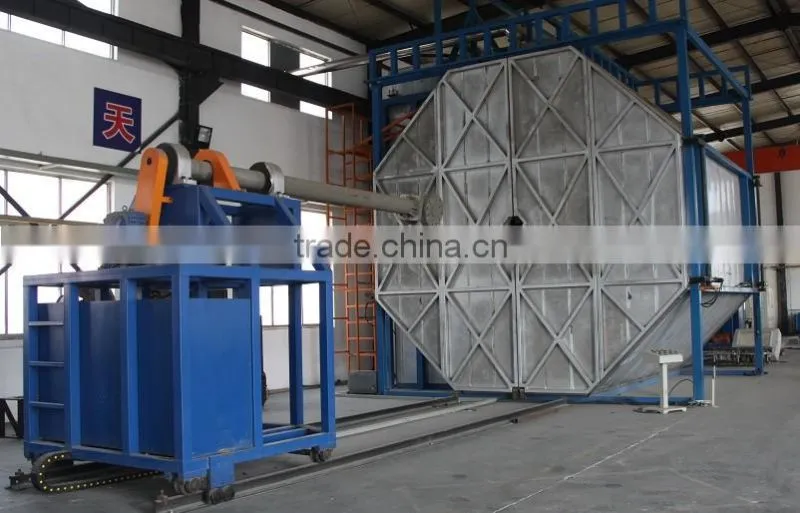Two arms shuttle Rotomolding Machine