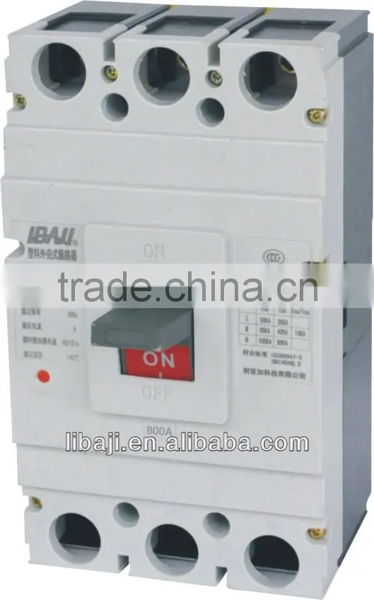 mccb moulded case circuit breaker 800amp 3 pole