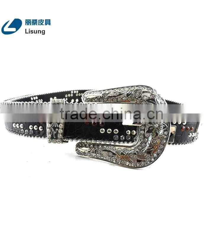 Bling Western Crystal Rhinestone Dress Concho Straps For Men