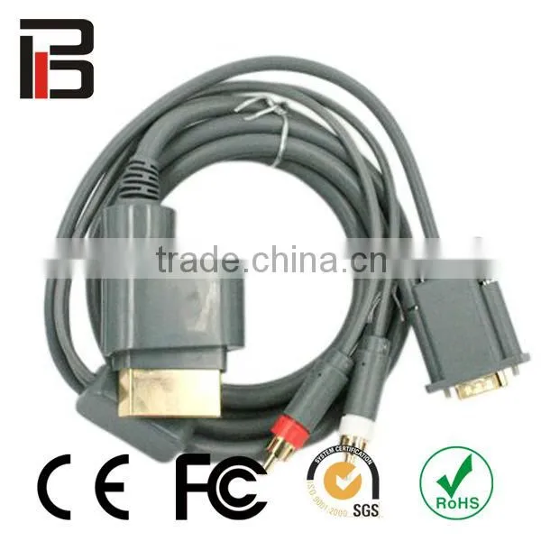 Hot item Premium VGA Cable HDAV Digital Optical Audio Port for Microsoft Xbox 360 Xbox 360 Slim