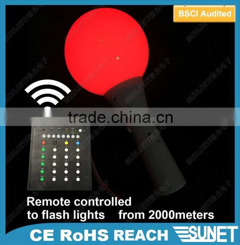 2016 new products plastic multi-colored led crystal magic ball light