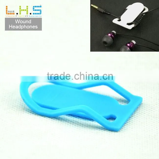 Plastic Wound Headphones Cable Tidy