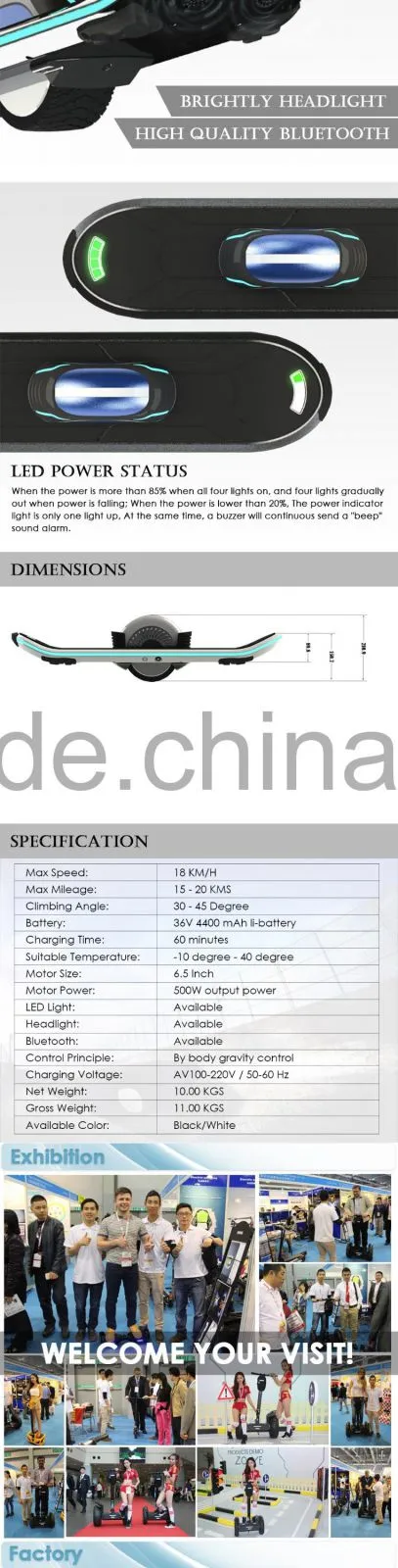 Daul systerm electric unicycle skateboard 2016