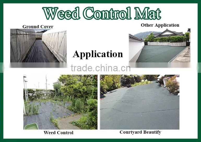 Black 70-130 Gram Weed Control Mat/cloth/ with UV resistance